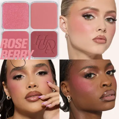 Палетка с румянами и хайлайтером Huda Beauty Blush Filter Blurring Blushlighters Palette, 7.5 г