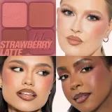 Палетка с румянами и хайлайтером Huda Beauty Blush Filter Blurring Blushlighters Palette, 7.5 г, оттенок Rose Berry — фото 4