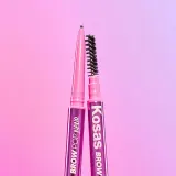 Точный карандаш для бровей Kosas Brow Pop Nano, 0.03 г, оттенок чёрный — фото 3