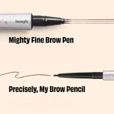 Точный карандаш для бровей с тройным наконечником Benefit Cosmetics Mighty Fine Brow Pen, 0.5 мл, оттенок 5 — фото 4