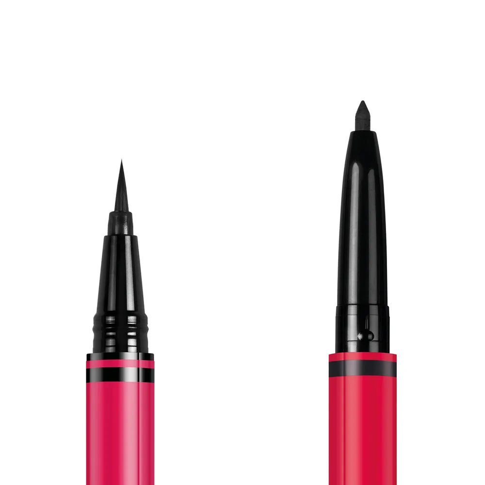 Двусторонний eyeliner в жидкой и карандаш для глаз, стойкость 16 часов Valentino Twin Liner, 8 г, оттенок 01 чёрный & Nero