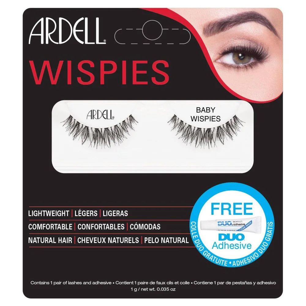 Ardell Baby Wispies накладные ресницы на ленте чёрные, чёрный