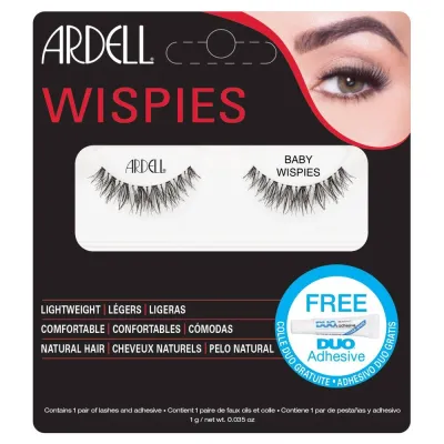 Ardell Baby Wispies накладные ресницы на ленте чёрные, чёрный