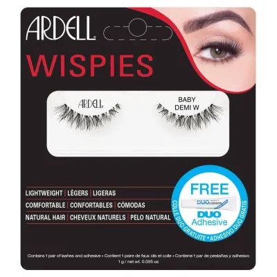Ardell Baby Demi Wispies накладные ресницы на ленте, чёрные, чёрный