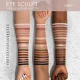 Палетка теней для век Natasha Denona Eye Sculpt Texture and Tone Palette, 21.4 г, оттенок Soft — фото 2
