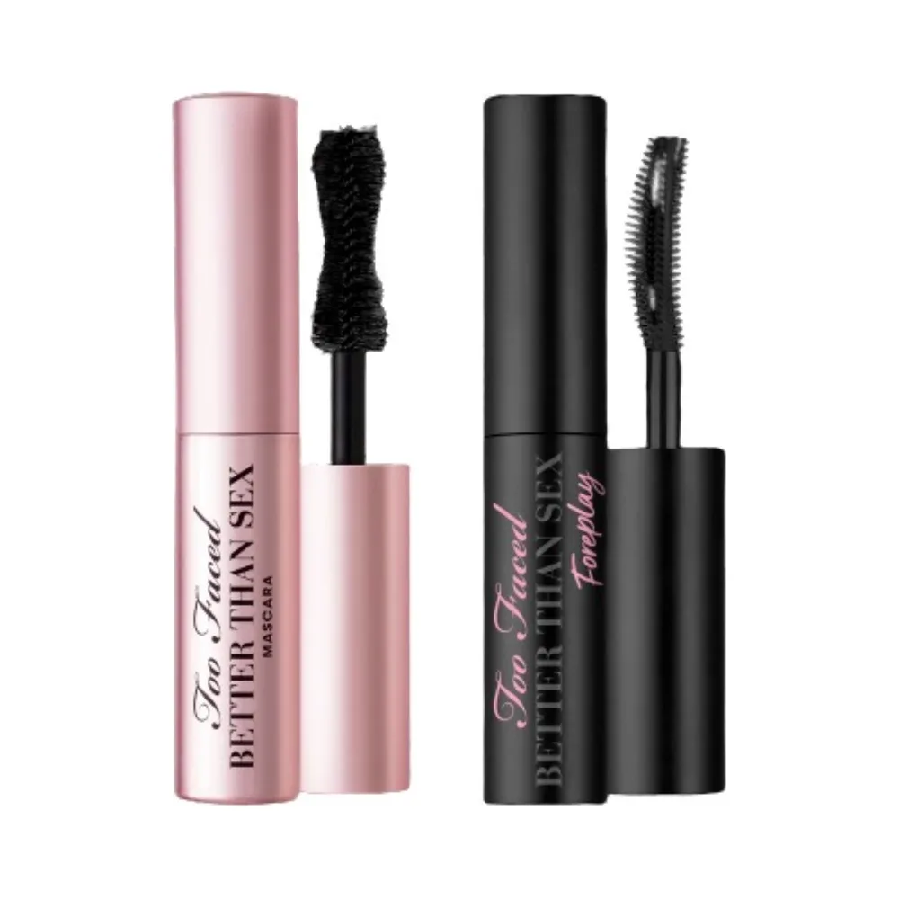 База и маскара в формате путешествия Too Faced Лучше, чем секс, SET BETTER THAN SEX & FOREPLAY