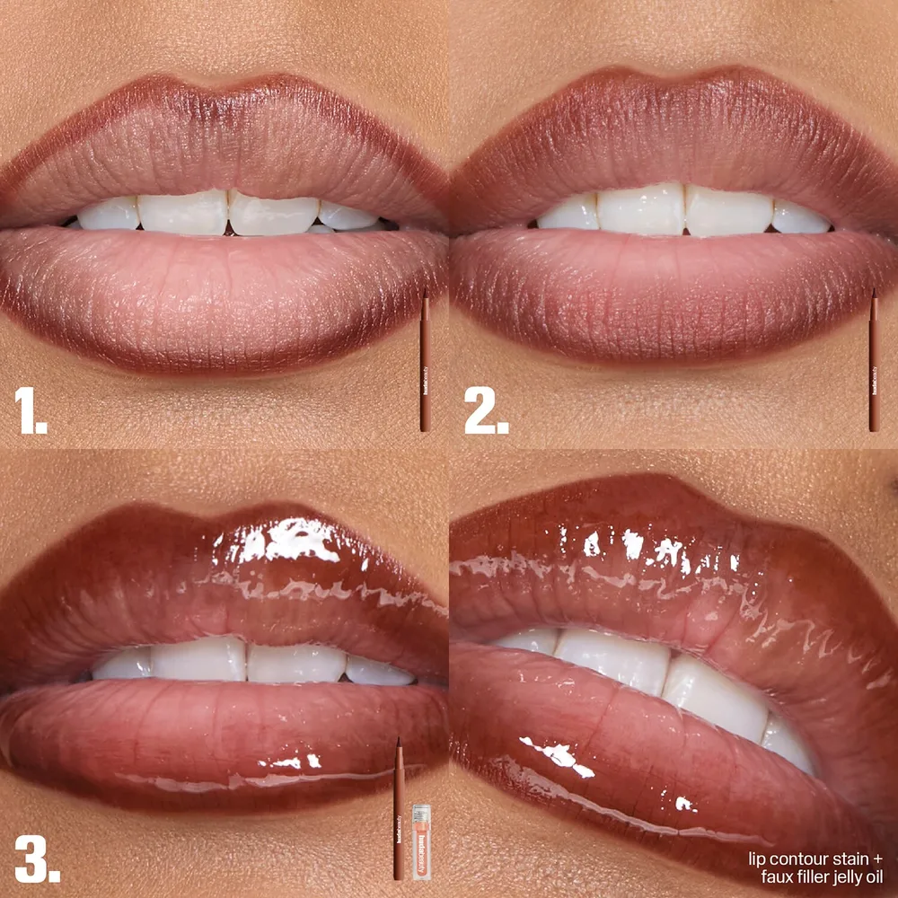 Карандаш для губ Huda Beauty Lip Contour Lip Stain, 1 мл, оттенок Rich Brown