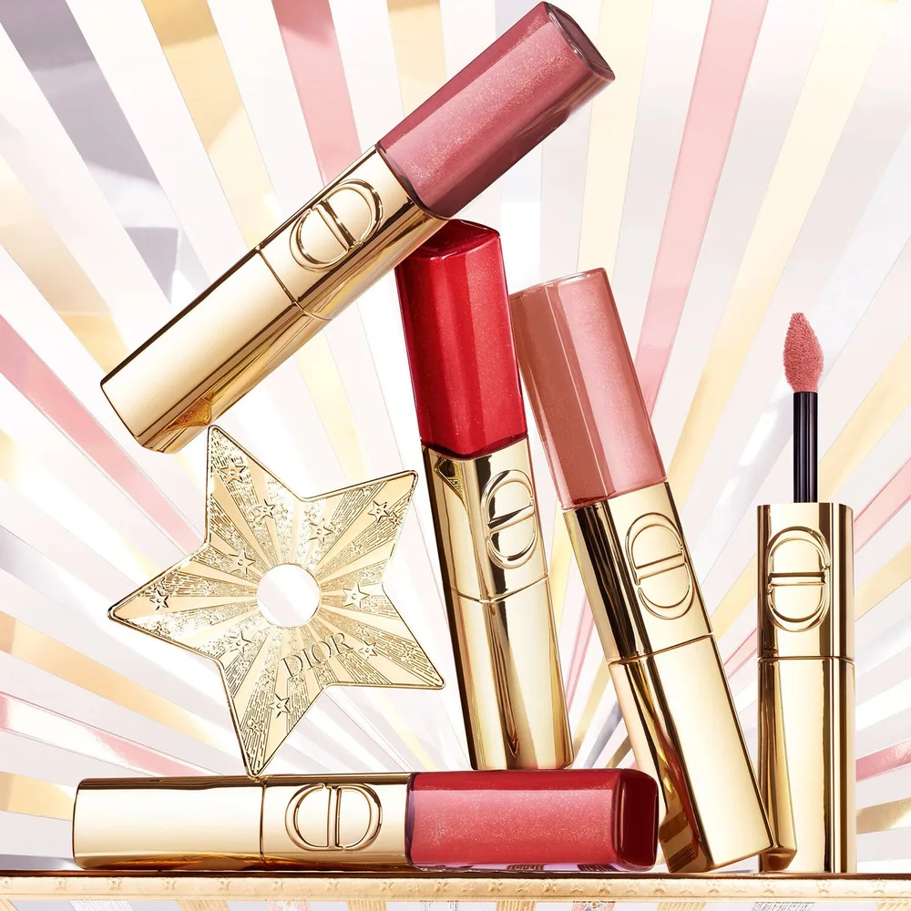 Ограниченное издание DIOR Rouge Dior Forever Liquid Sequin, 5 мл, оттенок 747 Flame Sequin