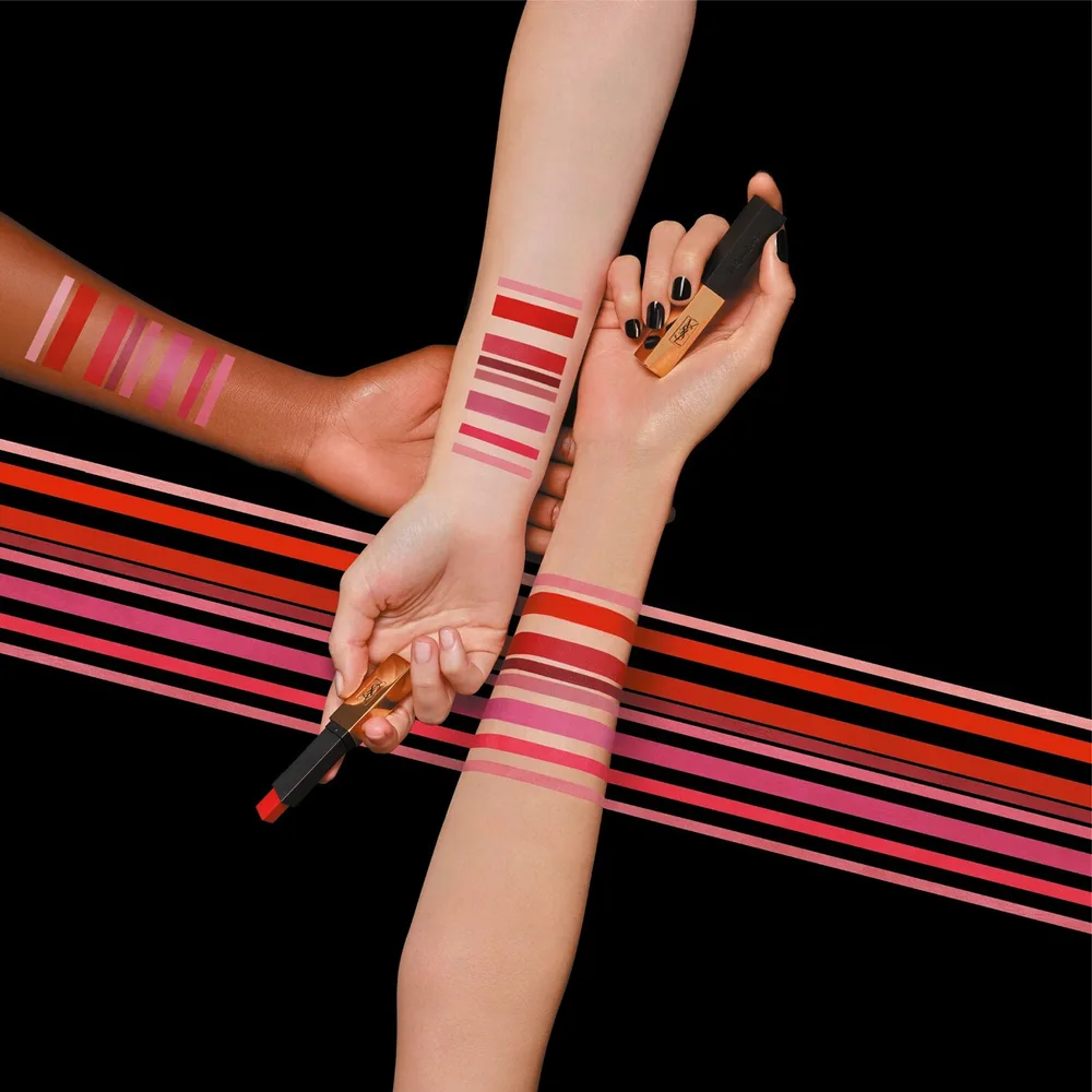 Матовая помадка Yves Saint Laurent Rouge Pur Couture The Slim, 2.2 г, оттенок 21 Rouge парadoxe