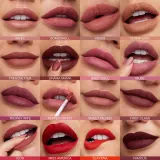 Матовая жидкая помадка Huda Beauty Liquid Matte Lipstick, 4.2 мл, оттенок Bombshell — фото 4