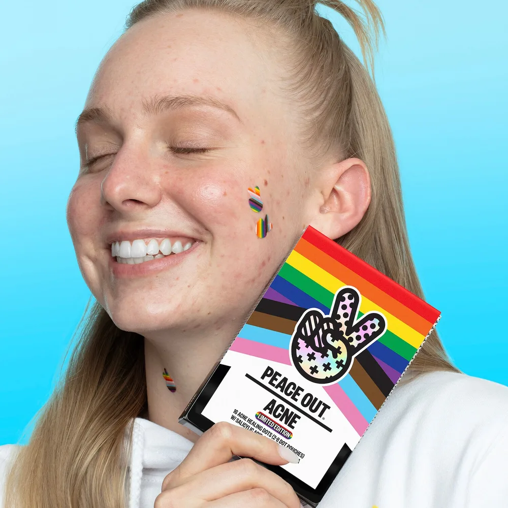 Пластыри от прыщей с салициловой кислотой Peace Out Skincare Pride Limited Edition, 16 plastrów
