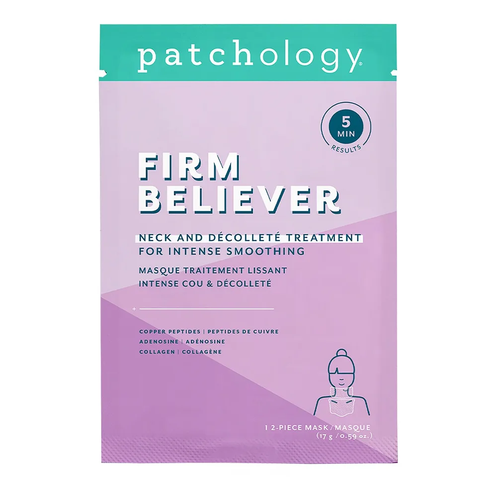 Маска интенсивного выравнивания Patchology Firm Believer Neck & Décolleté Treatment, 48 г