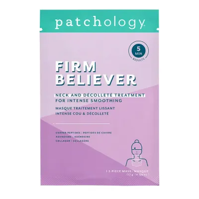 Маска интенсивного выравнивания Patchology Firm Believer Neck & Décolleté Treatment, 48 г