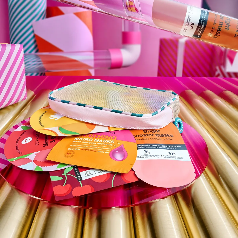 8 масок для ухода за кожей лица Sephora Collection 8 FACE AND BODY CARE MASKS, 8 шт