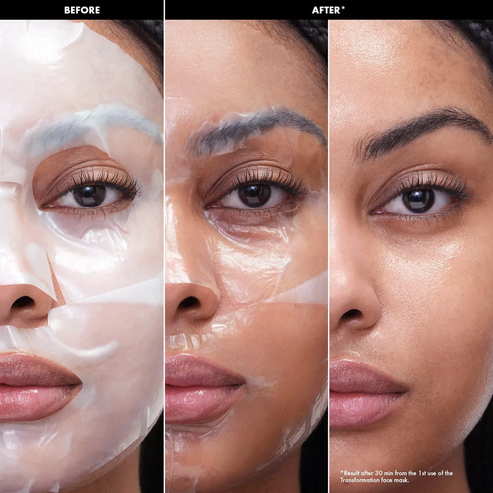 Гидрогелевые маски Sephora Collection Transformation masks, Rozświetlająca maska для лица - Witamina C, 1 шт