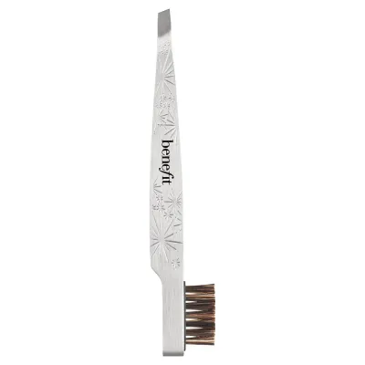 Benefit Cosmetics пинцет для бровей 2 в 1 со щёточкой, Pęseta do regulacji brwi