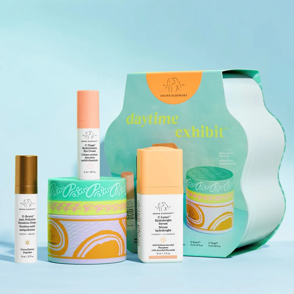 Набор для утреннего ухода за кожей Drunk Elephant Daytime Exhibit Morning Kit, 50 мл