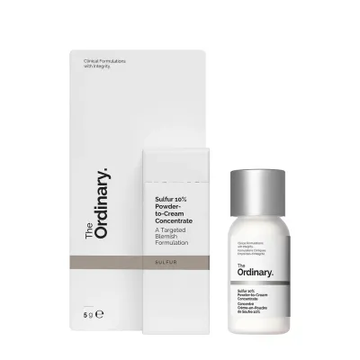 Крем против несовершенств для зрелой кожи лица The Ordinary Concentrate of sulfur cream in powder 10%, 5 г