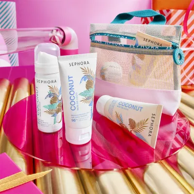 Набор мини-продуктов с ароматом кокоса Sephora Collection MINI BODY CARE SET, 5 мл