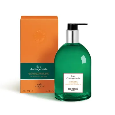Пенящийся гель для душа и рук HERMES Eau d'orange verte, 300 мл