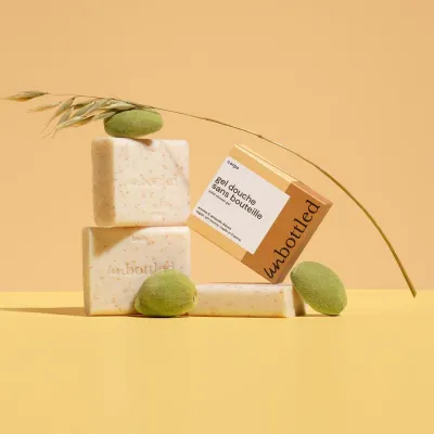 Мыло для тела "Цитрусовый утренник" Unbottled Shower gel without bottle Oat & Sweet Almond, 110 г