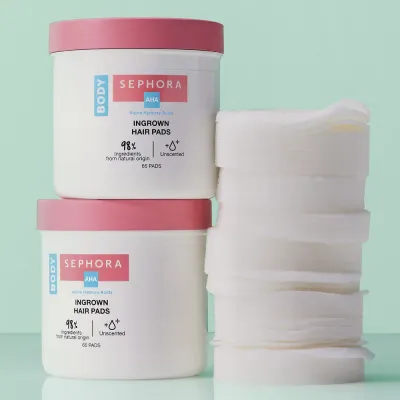 Пилинг для тела "Морская соль" Sephora Collection Exfoliating pads for ingrown hairs., 65 шт