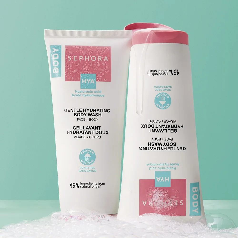 Гель для душа "Мята и Лимон" Sephora Collection Gentle moisturizing gel for washing face and body, 200 мл