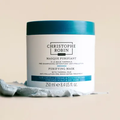 Маска для волос "Шайн & Глоу" Christophe Robin Detoxifying and revitalizing hair care with thermal mud., 250 мл