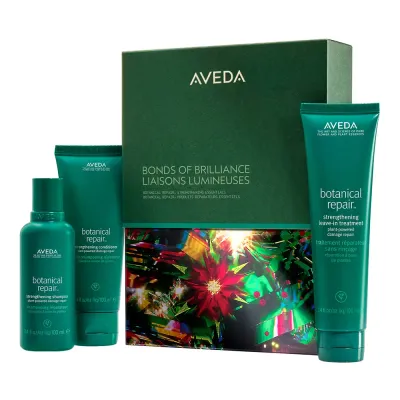 Aveda Bonds of Brilliance Botanical Repair набор для восстановления волос 100 мл + 100 мл + 100 мл