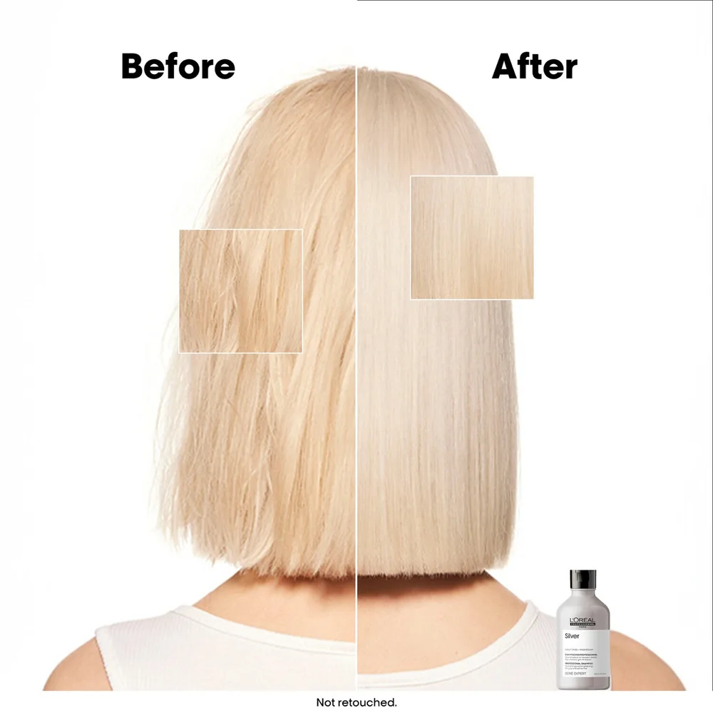 L'OREAL PROFESSIONNEL Silver шампунь для седых и осветлённых волос против желтизны 300 мл