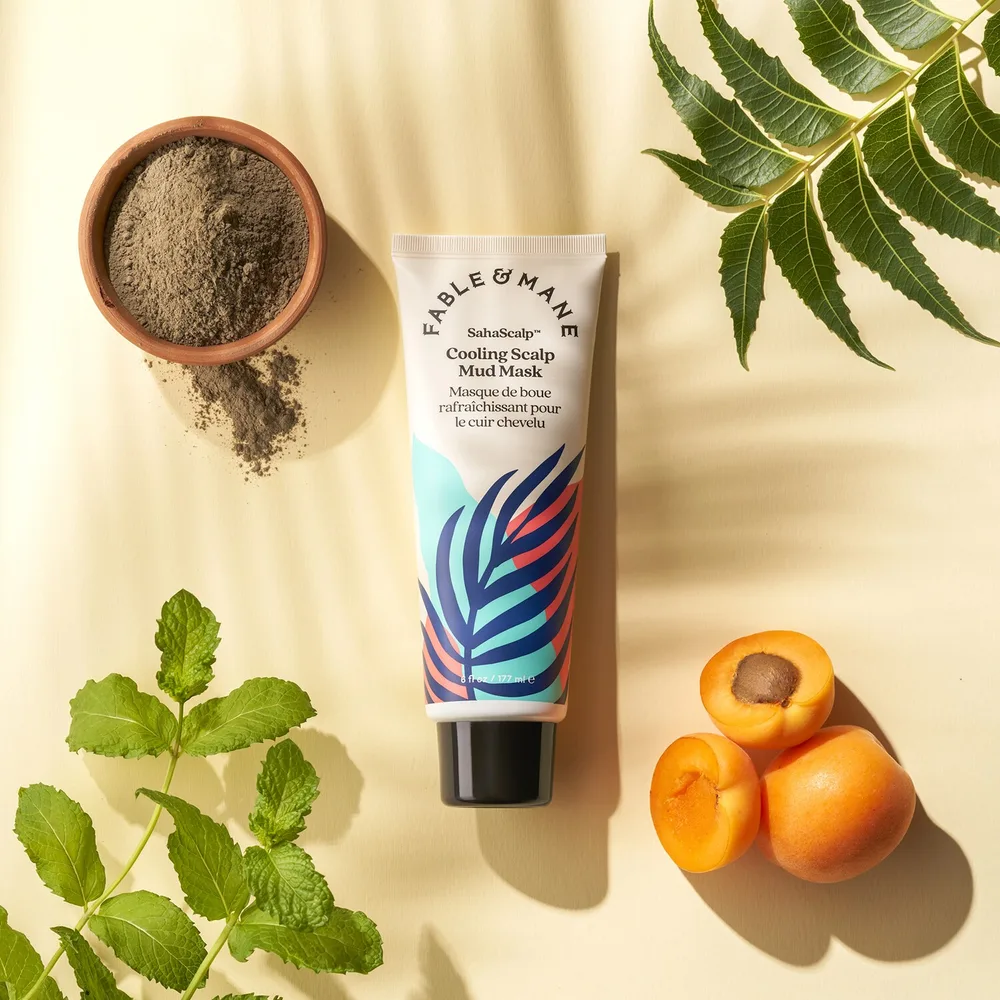 Маска для кожи головы Fable & Mane SahaScalp Cooling Scalp Mud Mask, 177 мл
