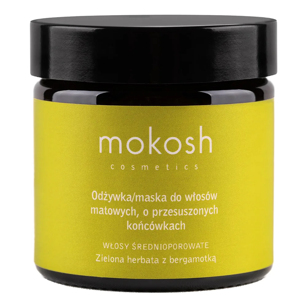 Маска для волос с зеленым чаем и бергамотом Mokosh Hair conditioner/mask for dull hair, 60 мл