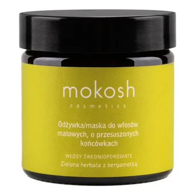 Маска для волос с зеленым чаем и бергамотом Mokosh Hair conditioner/mask for dull hair, 60 мл