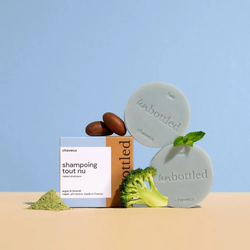 Набор косметики для волос "Шампунь и кондиционер" Unbottled Shampoing Tout Nu, 75 г
