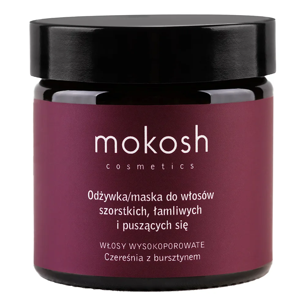 Вишня с янтарем Mokosh Hair conditioner/mask for rough and brittle hair, 60 мл