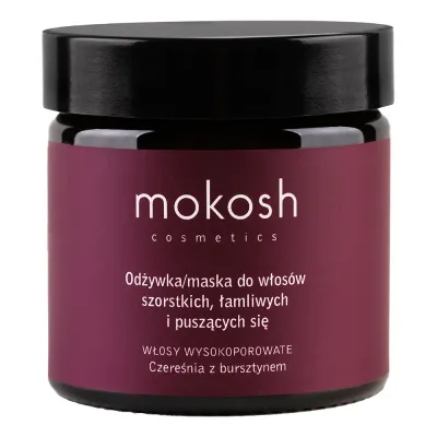 Вишня с янтарем Mokosh Hair conditioner/mask for rough and brittle hair, 60 мл