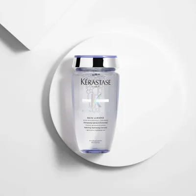 Набор косметики для волос "Шампунь и кондиционер" Kérastase Lumière bath supplement insert