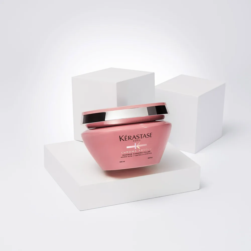 Набор косметики для волос "Шампунь и кондиционер" Kérastase CHROMA ABSOLU Hair mask for colored hair, 200 мл