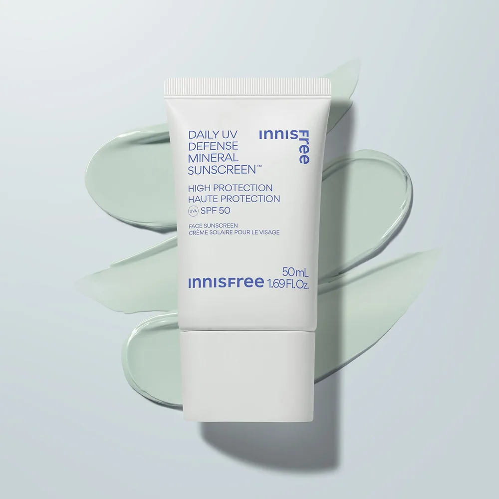 innisfree Daily UV Defense Mineral Sunscreen SPF 50 крем солнцезащитный минеральный 50 мл