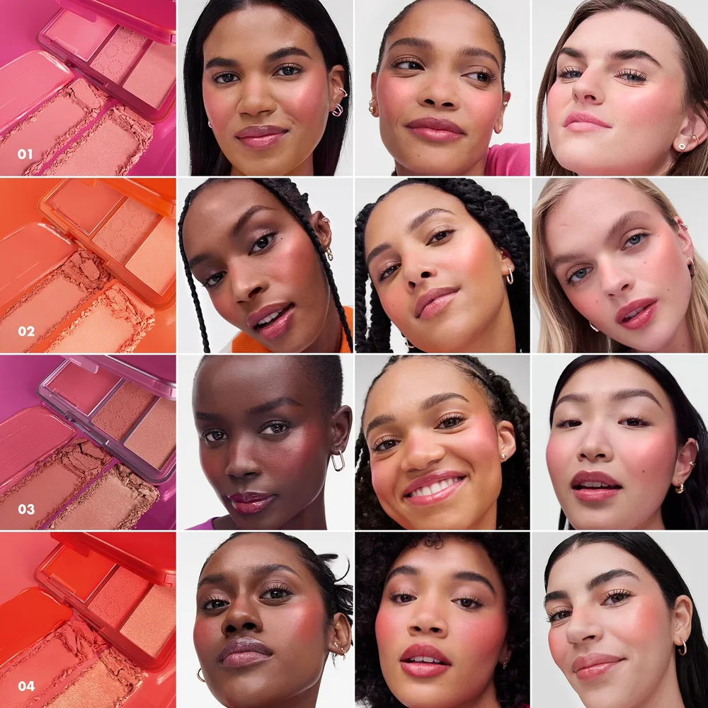 Палетка румян для щек Sephora Collection Palette Blush Blush Blush, 10 г, оттенок 01 Candy lover