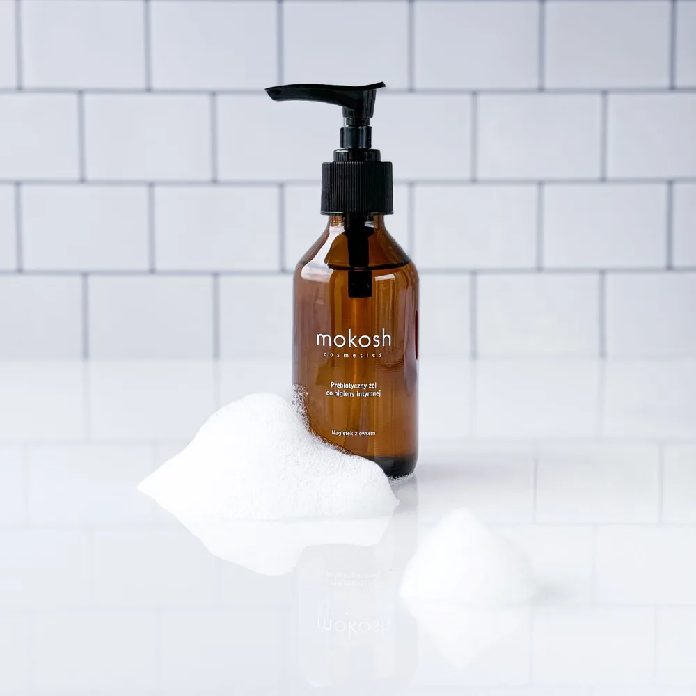 Гель для душа "Цитрусовое освежение" Mokosh Prebiotic intimate hygiene gel "Calendula with oats", 100 мл