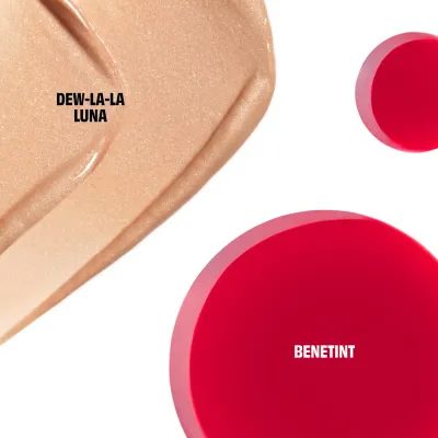 Набор для макияжа с жидким хайлайтером и Бенетинтом Benefit Cosmetics Dew the Benetint, 25 мл