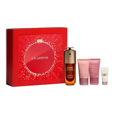 Двойная сыворотка и мультиактивный набор Clarins Christmas set, 50 мл