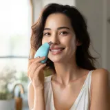 FOREO KIWI прибор для вакуумной чистки лица с синим светодиодом, оттенок Arctic Blue — фото 3