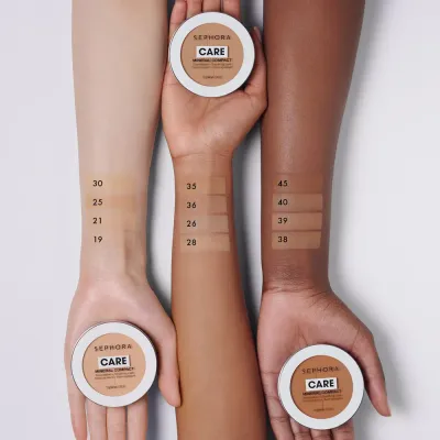 Макияж для лица "Сияние кожи" Sephora Collection Care Mineral Compact, 10 г