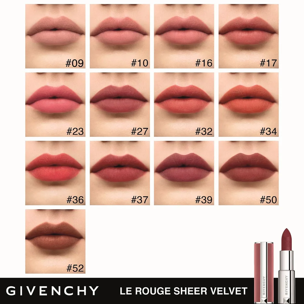 Помада для губ Givenchy Le Rouge Sheer Velvet, оттенок Nr 37 Rouge Graine