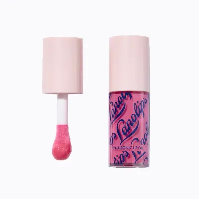 Макияж для губ - набор помад "Блеск и Цвет" Lanolips Raspberry lip oil with hyaluronic acid and lanolin, Malinowy, 6 мл