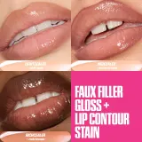 Блеск для губ с интенсивным блеском Huda Beauty Faux Filler, 3.9 мл, оттенок UUU-Baby — фото 3