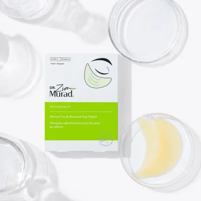 Крем для зрелой кожи лица: Подушечки под глаза с ретинолом Murad Retinol Youth Renewal Eye Masks, 4 мл