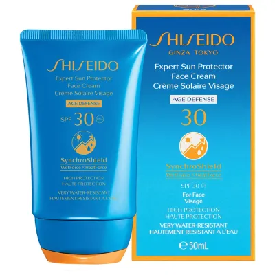 Крем для лица с SPF30, подходит для зрелой и проблемной кожи Shiseido SYNCHROSHIELD, 50 мл